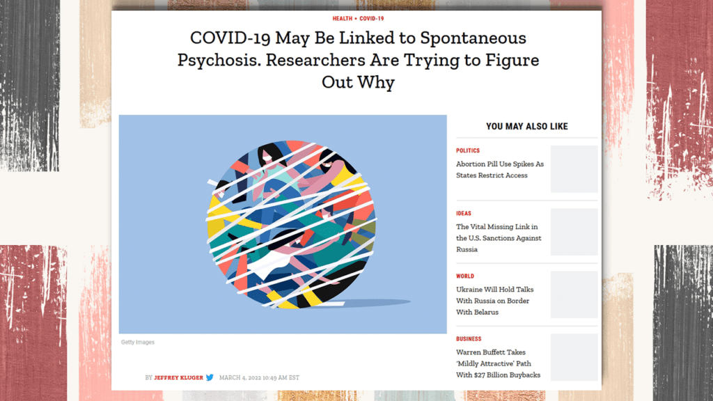 Covid causes psychosis