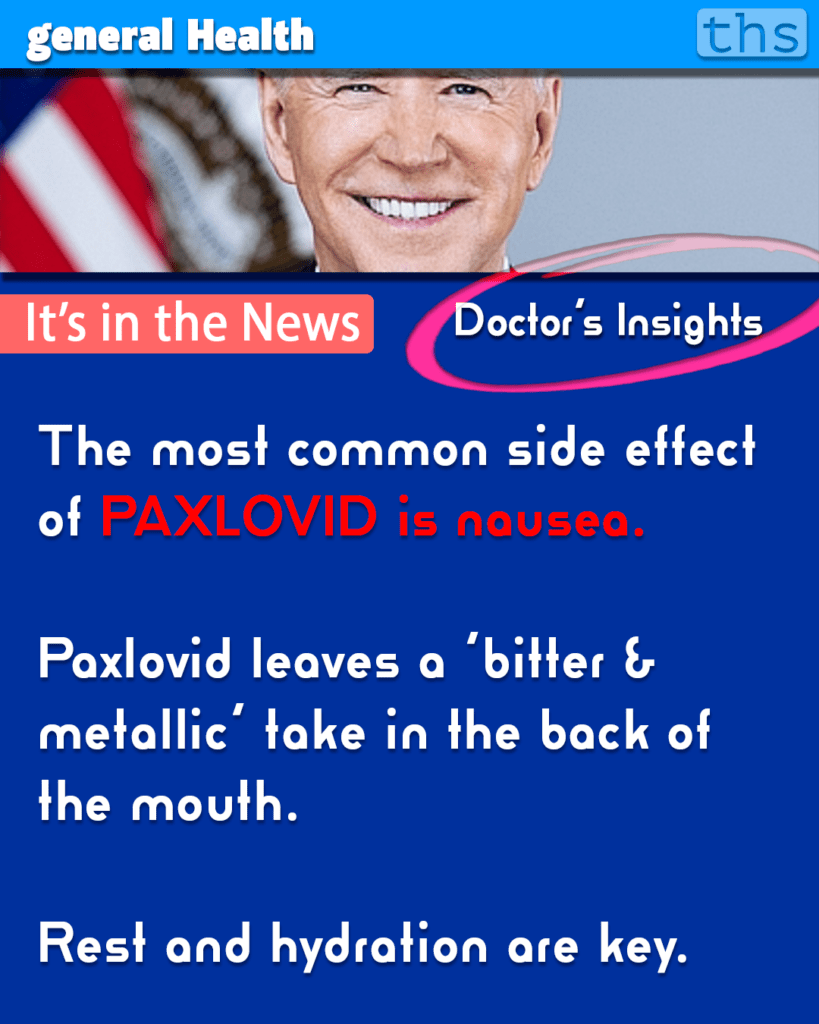 Paxlovid metallic taste